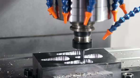 Processing of a Part on a Vertical Milling Machining Center