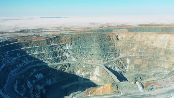 Quarry Opencast Mining Ore Extraction Concept alt
