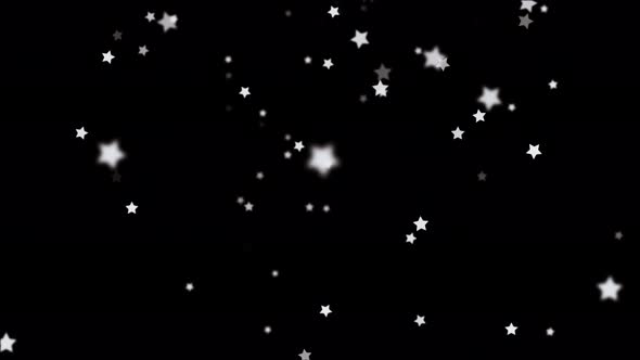 Falling Stars cartoon over black background, Motion Graphics | VideoHive