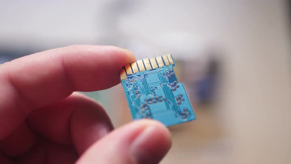 Concept Idea: Blue Bulk SD Card Board In Light