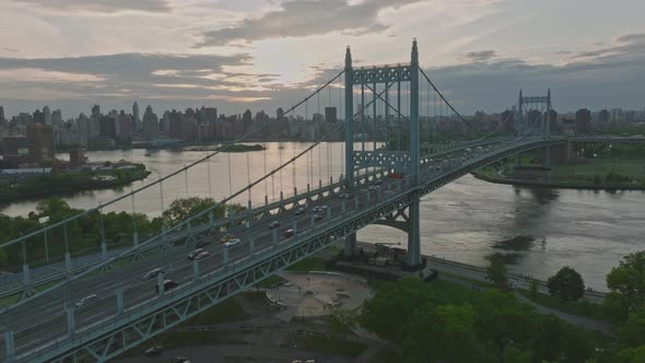 Robert F Kennedy Bridge Above the East River Overlooking Randall's Island alt