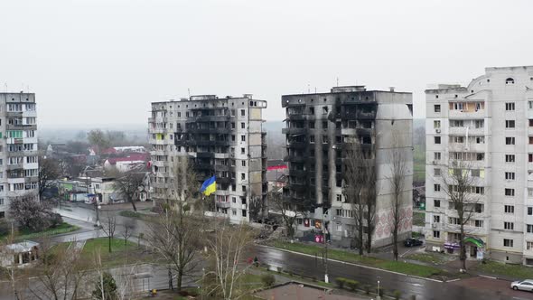 Residential Soviet Building Razed to the Ground By Heavy Airbombs Fab500 Dropped By Russian Bomber alt