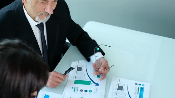 Financier Businessman and Woman alt