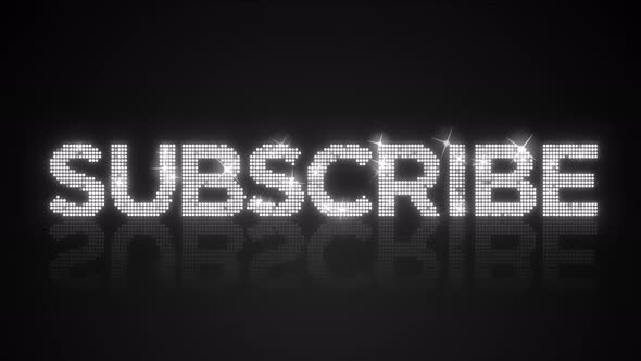 Glamorous SUBSCRIBE sign background looping animation
