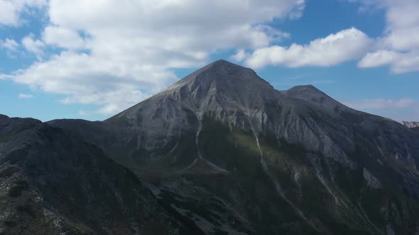 Aerial View On Vihren Peak In Pirin Mountains alt