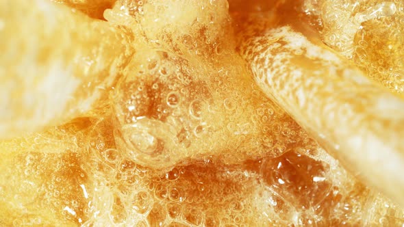 Super Slow Motion Shot of Pouring Fresh Beer at 1000 Fps. alt