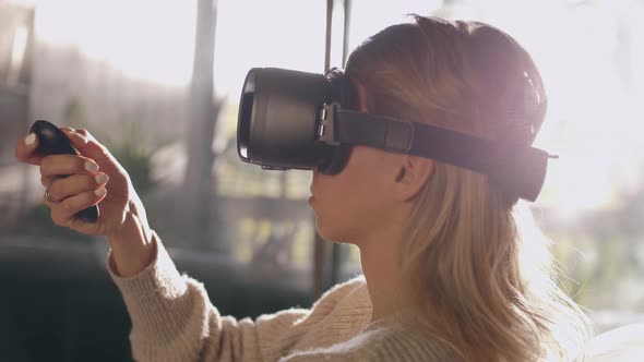 Girl Using VR By CineGeek VideoHive