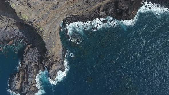 Ocean Coast Line From Above