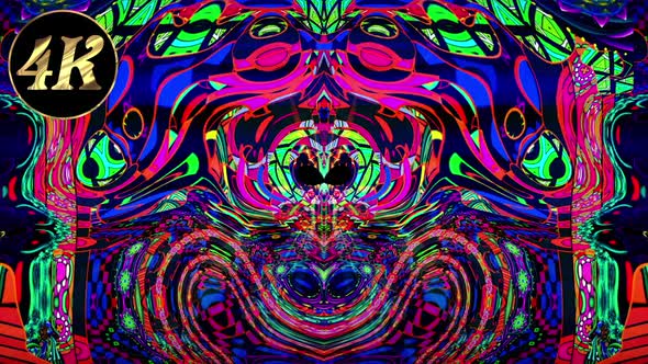 Colorful Psychedelic 4 K alt