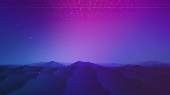 80s Retro Sci-Fi Background 01 alt