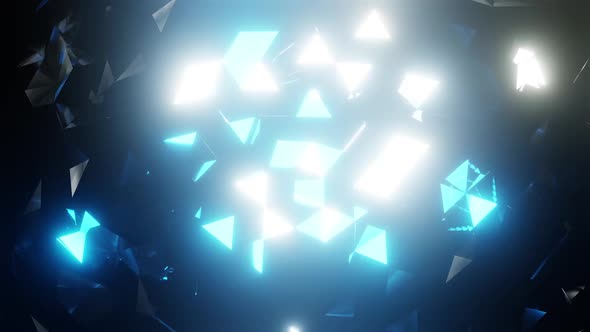 Blue Mirror Equalizer For Music Show Vj Loop HD alt