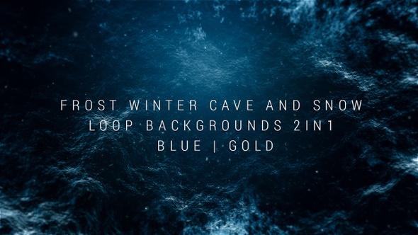 Frost Winter Cave And Snow Loop Backgrounds 2in1