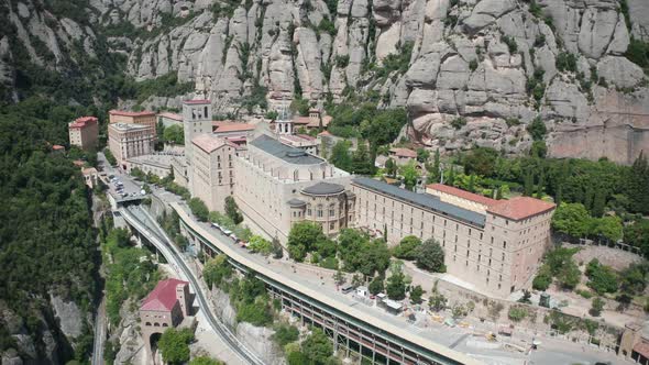 Aerial Shot of Benedictine Abbey on Monsterrat alt