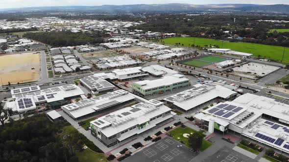 Aerial View of High School Area in Australia