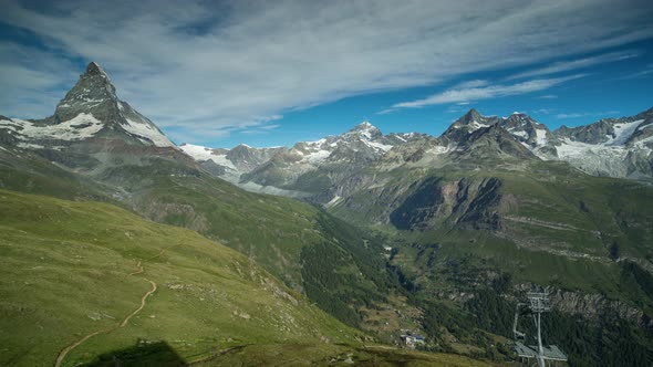 Matterhorn Alps Switzerland Mountains Snow Peaks Ski