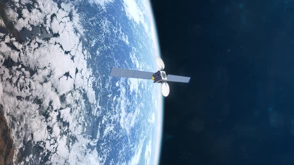 Realistic Animation of a Satellite in Orbit of Planet Earth