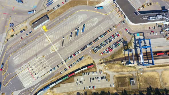 Container ship in import export and business logistic, By crane, Trade Port, Shipping cargo to harbo alt