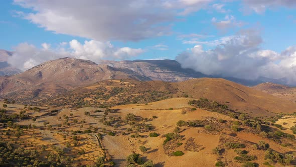 Aerial View of Crete Island Greece alt