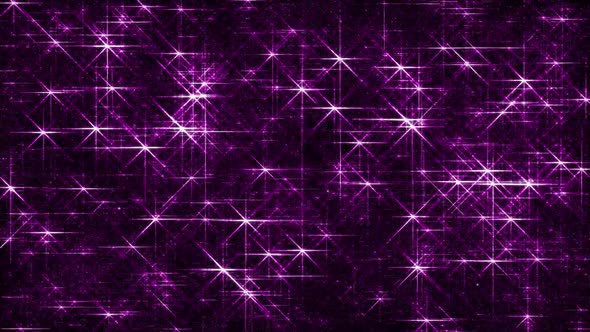 Abstract Glittering Purple Particles in Grid Loop