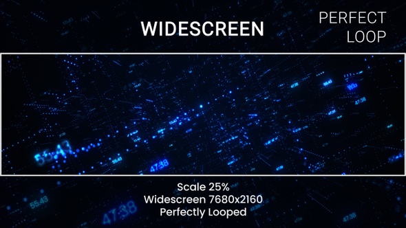 Digital Blockchain Widescreen 8K