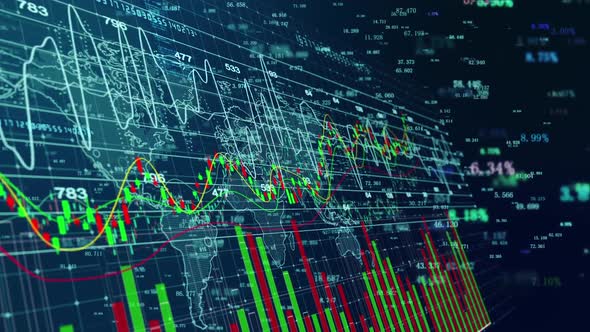 Analysis And Research Chart Of Big Data Stock Trend In Financial And Securities Industry alt