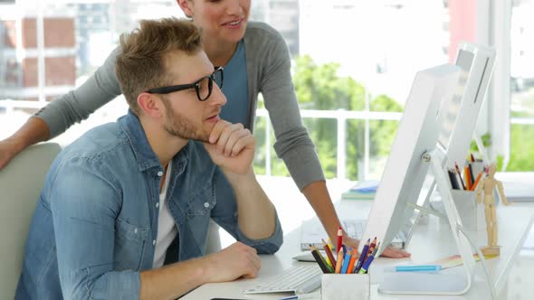 Young Woman and Coworker alt
