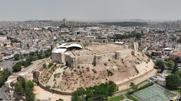 Historical Gaziantep Castle Aerial View 5