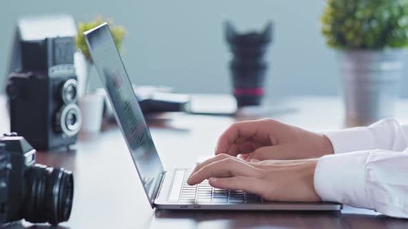 Typing On Laptop alt