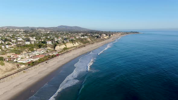 Aerial View of San Clemente Coastline, California alt
