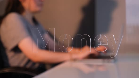 Woman Working in Money Department alt