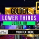 Gold Lower Thirds - VideoHive Item for Sale