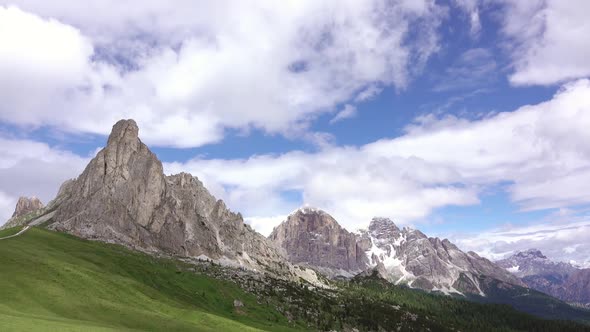 Clouds over the Dolomites