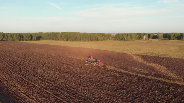 Two tractors in the field