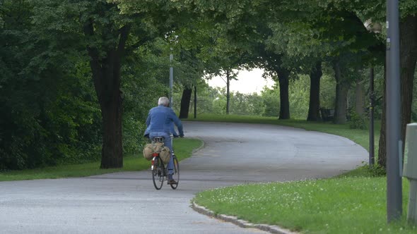 Man riding a bike 