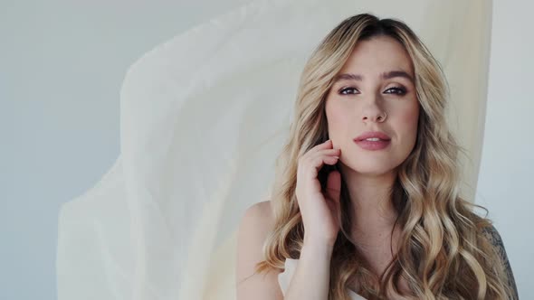 Gorgeous Face of Stylish Beautiful Girl alt