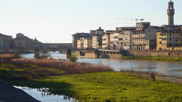 The Arno River in Florence