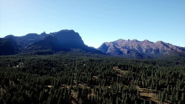 Cascade Mountain and Surrounding Canadian Rocky Mountains in Summer Time alt