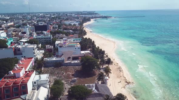 4k 24fps Drone Shoot Of Playa Del Carmen 5 Aveniue Empty 3 alt