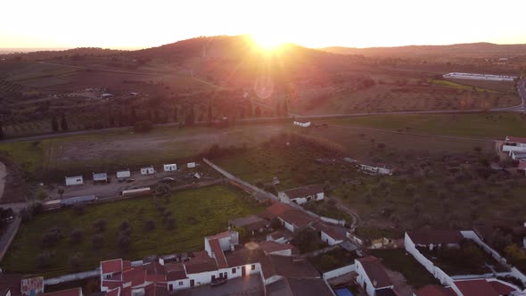 Sunset Countryside In Portugal 4K 01