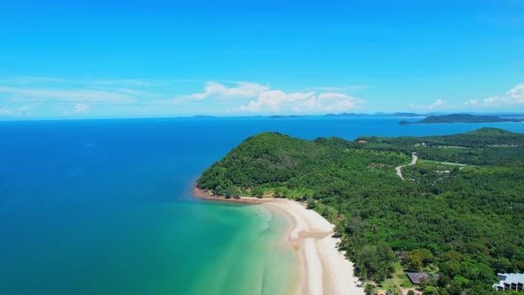 Drones are flying over beautiful beaches and seas alt