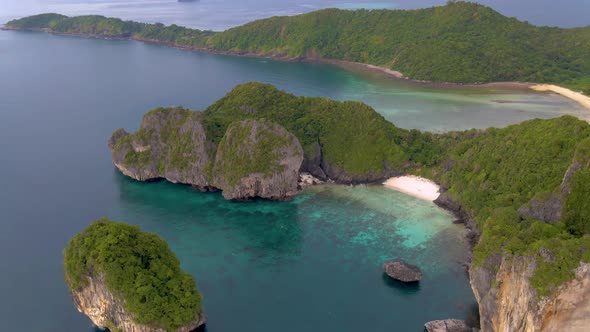 Phi Phi Island Krabi Thailand Drone Aerial View at Phi Phi Island alt