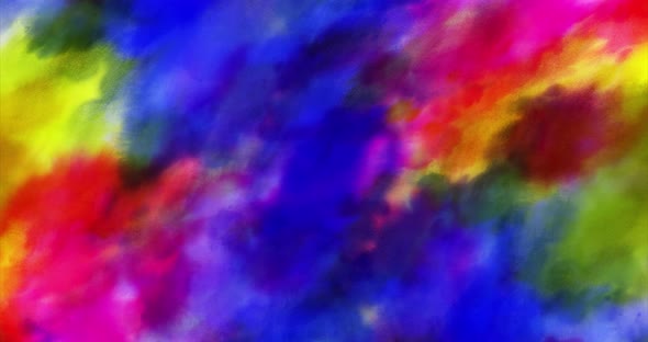 .Watercolor background animation.Abstract holographic motion graphic.