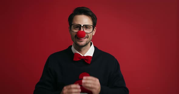 Bizarre man in Christmas time alt