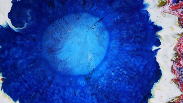 Abstract Grunge Color Ink Paint Spread Explosion Narrowing Space Explosion Background alt