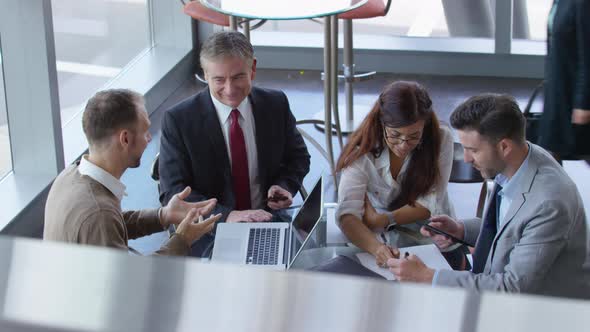 Group of business people meeting