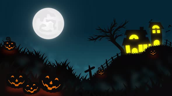 Halloween Background Motion Graphic