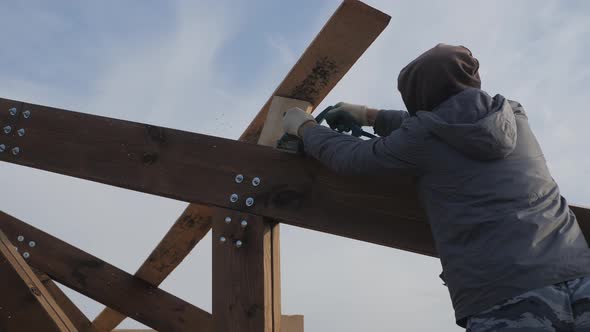 Planing a Tree with an Electric Planer alt