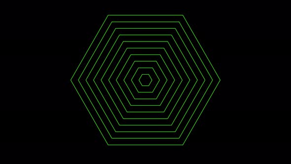 Green colour Rectangle Loop in black bagground alt