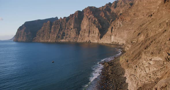 Ocean View From Los Gigantes Beach at Sunset Tenerife Canary Islands Spain alt