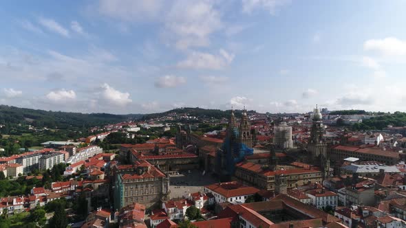 Santiago de Compostela Aerial alt